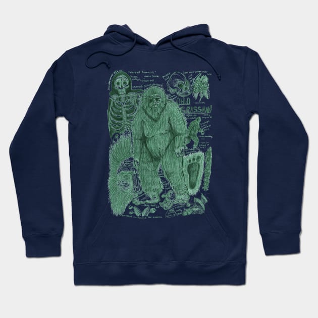 Grassman the Bigfoot Hoodie by Ballyraven